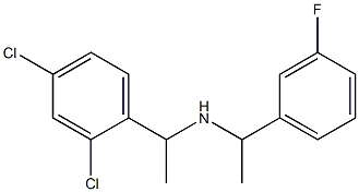 [1-(2,4-dichlorophenyl)ethyl][1-(3-fluorophenyl)ethyl]amine Structure