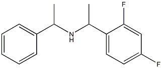[1-(2,4-difluorophenyl)ethyl](1-phenylethyl)amine Struktur
