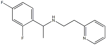 [1-(2,4-difluorophenyl)ethyl][2-(pyridin-2-yl)ethyl]amine,,结构式