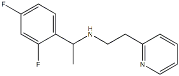 [1-(2,4-difluorophenyl)ethyl][2-(pyridin-2-yl)ethyl]amine 结构式