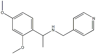  [1-(2,4-dimethoxyphenyl)ethyl](pyridin-4-ylmethyl)amine