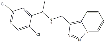 [1-(2,5-dichlorophenyl)ethyl]({[1,2,4]triazolo[3,4-a]pyridin-3-ylmethyl})amine 结构式