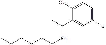 [1-(2,5-dichlorophenyl)ethyl](hexyl)amine 化学構造式