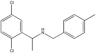 [1-(2,5-dichlorophenyl)ethyl][(4-methylphenyl)methyl]amine 结构式