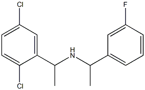 [1-(2,5-dichlorophenyl)ethyl][1-(3-fluorophenyl)ethyl]amine Structure