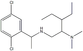 [1-(2,5-dichlorophenyl)ethyl][2-(dimethylamino)-3-ethylpentyl]amine Structure