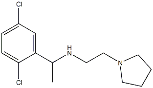 [1-(2,5-dichlorophenyl)ethyl][2-(pyrrolidin-1-yl)ethyl]amine Structure