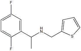 [1-(2,5-difluorophenyl)ethyl](thiophen-2-ylmethyl)amine 结构式