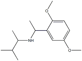 [1-(2,5-dimethoxyphenyl)ethyl](3-methylbutan-2-yl)amine 化学構造式