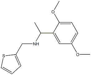 [1-(2,5-dimethoxyphenyl)ethyl](thiophen-2-ylmethyl)amine Structure