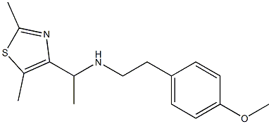 [1-(2,5-dimethyl-1,3-thiazol-4-yl)ethyl][2-(4-methoxyphenyl)ethyl]amine Structure