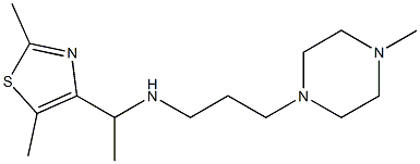 [1-(2,5-dimethyl-1,3-thiazol-4-yl)ethyl][3-(4-methylpiperazin-1-yl)propyl]amine|