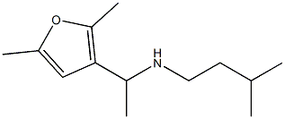 [1-(2,5-dimethylfuran-3-yl)ethyl](3-methylbutyl)amine 化学構造式