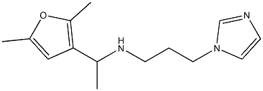 [1-(2,5-dimethylfuran-3-yl)ethyl][3-(1H-imidazol-1-yl)propyl]amine