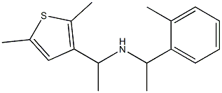 [1-(2,5-dimethylthiophen-3-yl)ethyl][1-(2-methylphenyl)ethyl]amine 化学構造式