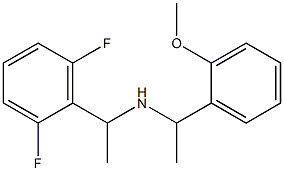 [1-(2,6-difluorophenyl)ethyl][1-(2-methoxyphenyl)ethyl]amine,,结构式
