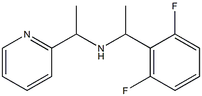 [1-(2,6-difluorophenyl)ethyl][1-(pyridin-2-yl)ethyl]amine 化学構造式