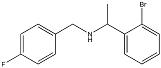  [1-(2-bromophenyl)ethyl][(4-fluorophenyl)methyl]amine
