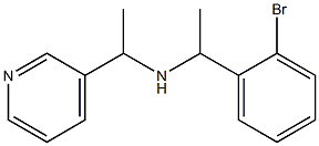 [1-(2-bromophenyl)ethyl][1-(pyridin-3-yl)ethyl]amine,,结构式