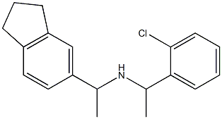 [1-(2-chlorophenyl)ethyl][1-(2,3-dihydro-1H-inden-5-yl)ethyl]amine Struktur