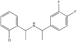 [1-(2-chlorophenyl)ethyl][1-(3,4-difluorophenyl)ethyl]amine,,结构式