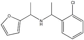 [1-(2-chlorophenyl)ethyl][1-(furan-2-yl)ethyl]amine 化学構造式