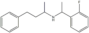 [1-(2-fluorophenyl)ethyl](4-phenylbutan-2-yl)amine,,结构式