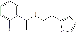 [1-(2-fluorophenyl)ethyl][2-(thiophen-2-yl)ethyl]amine Structure