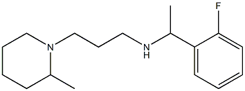 [1-(2-fluorophenyl)ethyl][3-(2-methylpiperidin-1-yl)propyl]amine,,结构式