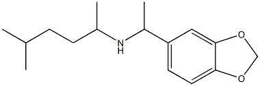 [1-(2H-1,3-benzodioxol-5-yl)ethyl](5-methylhexan-2-yl)amine Structure