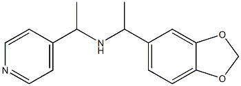 [1-(2H-1,3-benzodioxol-5-yl)ethyl][1-(pyridin-4-yl)ethyl]amine Structure