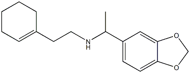 [1-(2H-1,3-benzodioxol-5-yl)ethyl][2-(cyclohex-1-en-1-yl)ethyl]amine Structure