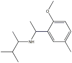 [1-(2-methoxy-5-methylphenyl)ethyl](3-methylbutan-2-yl)amine,,结构式