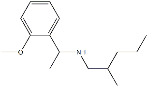 [1-(2-methoxyphenyl)ethyl](2-methylpentyl)amine 化学構造式