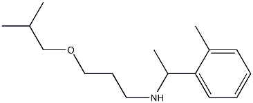 [1-(2-methylphenyl)ethyl][3-(2-methylpropoxy)propyl]amine Struktur