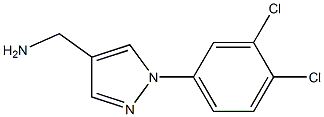 [1-(3,4-dichlorophenyl)-1H-pyrazol-4-yl]methylamine,,结构式