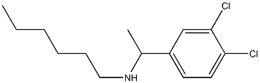 [1-(3,4-dichlorophenyl)ethyl](hexyl)amine Structure