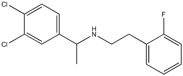 [1-(3,4-dichlorophenyl)ethyl][2-(2-fluorophenyl)ethyl]amine Structure