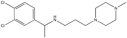 [1-(3,4-dichlorophenyl)ethyl][3-(4-methylpiperazin-1-yl)propyl]amine 结构式