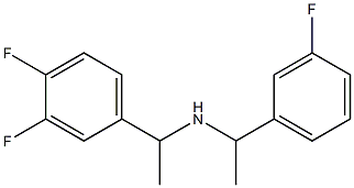 [1-(3,4-difluorophenyl)ethyl][1-(3-fluorophenyl)ethyl]amine Struktur
