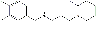 [1-(3,4-dimethylphenyl)ethyl][3-(2-methylpiperidin-1-yl)propyl]amine Struktur