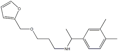 [1-(3,4-dimethylphenyl)ethyl][3-(furan-2-ylmethoxy)propyl]amine Structure