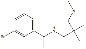 [1-(3-bromophenyl)ethyl]({2-[(dimethylamino)methyl]-2-methylpropyl})amine,,结构式
