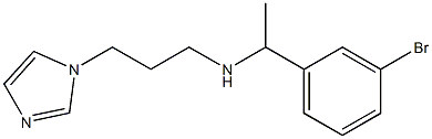  [1-(3-bromophenyl)ethyl][3-(1H-imidazol-1-yl)propyl]amine