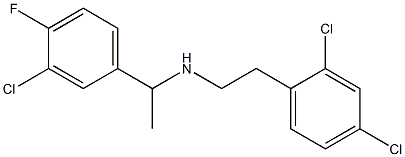  [1-(3-chloro-4-fluorophenyl)ethyl][2-(2,4-dichlorophenyl)ethyl]amine