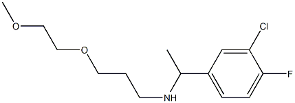 [1-(3-chloro-4-fluorophenyl)ethyl][3-(2-methoxyethoxy)propyl]amine,,结构式