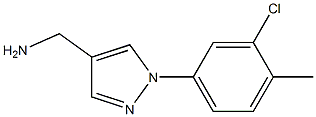 [1-(3-chloro-4-methylphenyl)-1H-pyrazol-4-yl]methylamine|