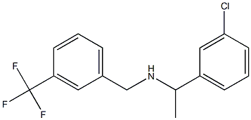 [1-(3-chlorophenyl)ethyl]({[3-(trifluoromethyl)phenyl]methyl})amine