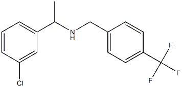 [1-(3-chlorophenyl)ethyl]({[4-(trifluoromethyl)phenyl]methyl})amine Structure