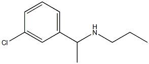 [1-(3-chlorophenyl)ethyl](propyl)amine Structure